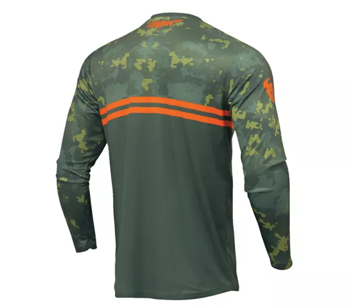 Dětský motokrosový dres Thor Sector Digi Forest dres green/camo veľ. M