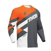 Motokrosový dres Thor Sector dres charcoal/orange veľ. XL