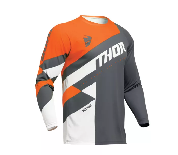 Motokrosový dres Thor Sector dres charcoal/orange veľ. XL