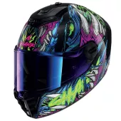 Shark KGV SPARTAN RS SHAYTAN Black Green Violet vel. M