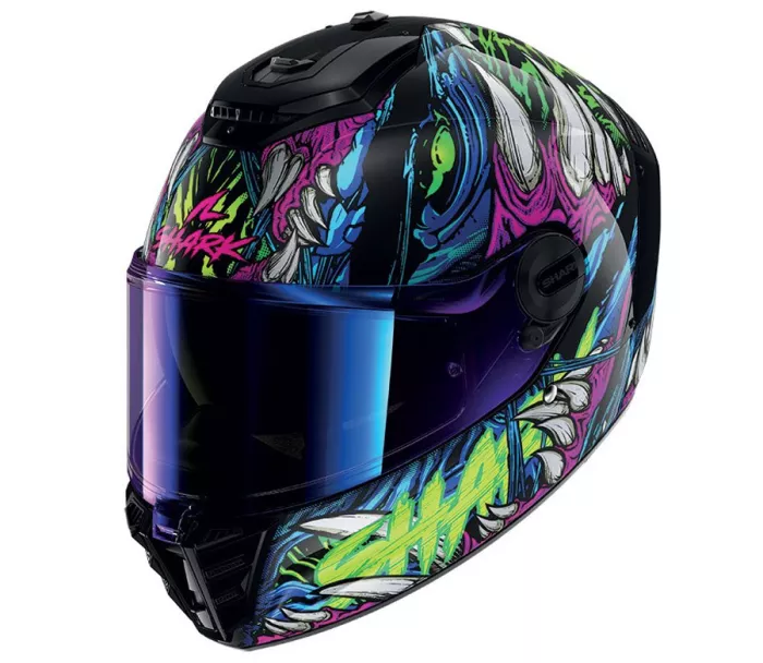Shark KGV SPARTAN RS SHAYTAN Black Green Violet vel. M