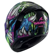 Shark KGV SPARTAN RS SHAYTAN Black Green Violet vel. M