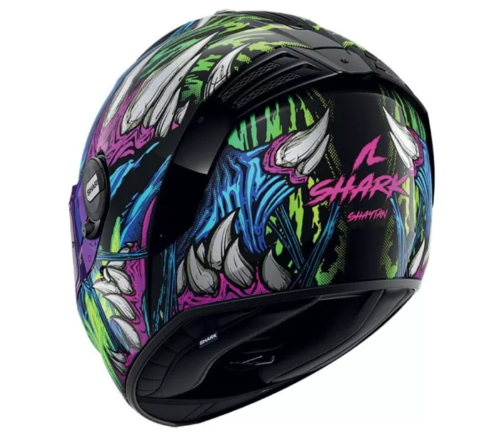 Shark KGV SPARTAN RS SHAYTAN Black Green Violet vel. M