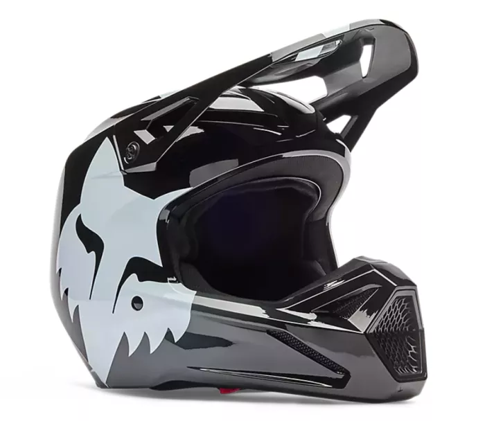 Fox 36387-001 Yth V1 Shield Helmet, Black vel. YL