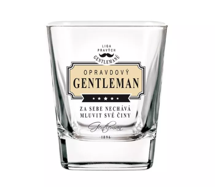 Poháre na whisky Naozajstný gentleman