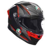 AGV 2118395001 014 XL K6S ECE 22.06 SLASHCUT BLACK/GREY/RED