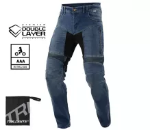Moto nohavice Trilobite Parado doublelayer AAA slim fit men jeans blue level 2 (predĺžené)
