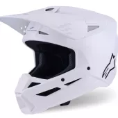 Alpinestars SM3 Solid white glossy helmet vel. M