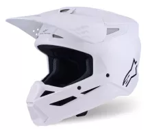 Motokrosová prilba Alpinestars SM3 Solid white glossy