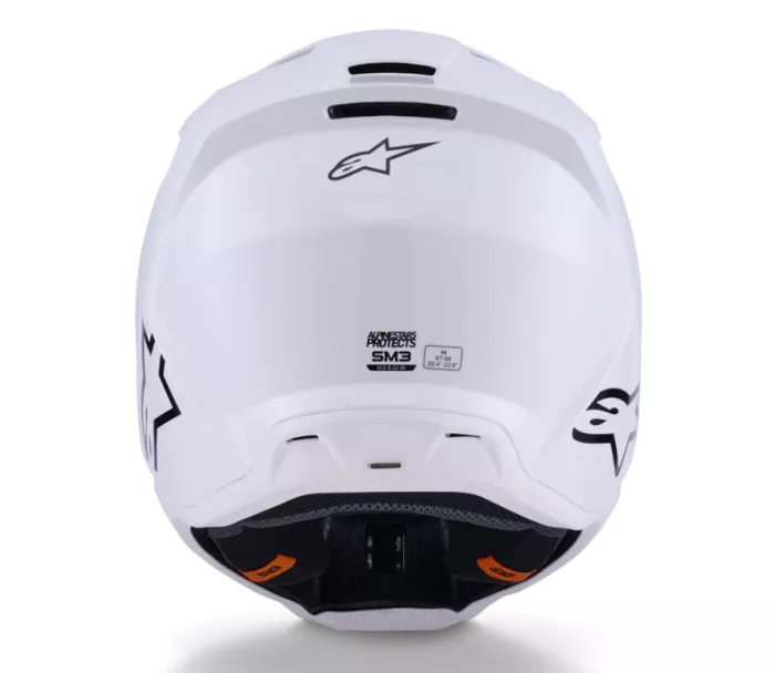 Alpinestars SM3 Solid white glossy helmet vel. M
