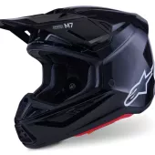 Alpinestars SM7 Solid black glossy helmet vel. L