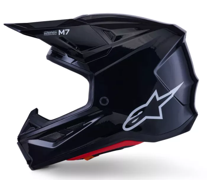 Alpinestars SM7 Solid black glossy helmet vel. L