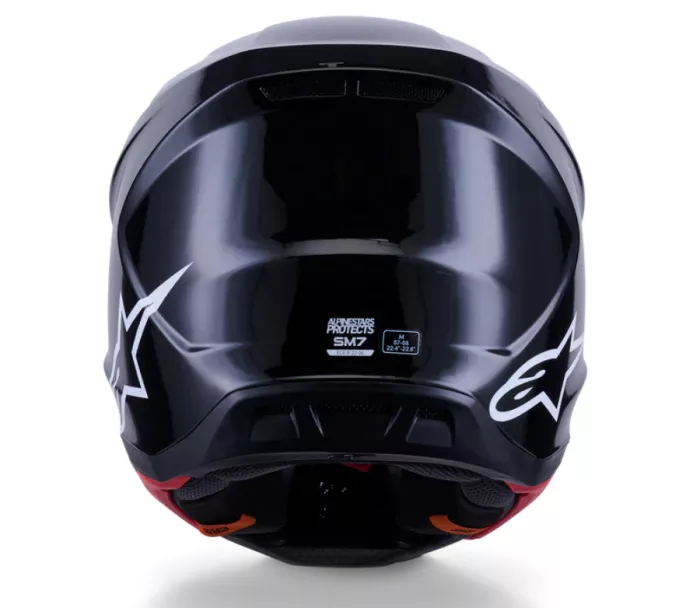 Alpinestars SM7 Solid black glossy helmet vel. L