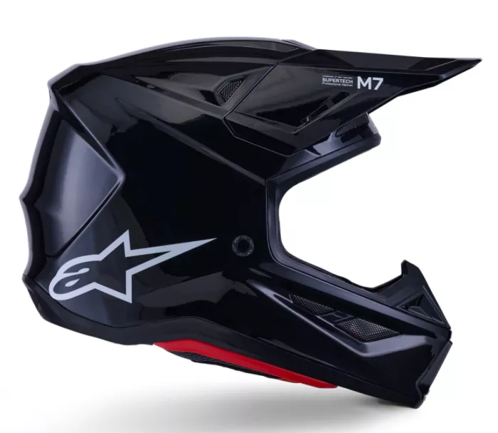 Alpinestars SM7 Solid black glossy helmet vel. L