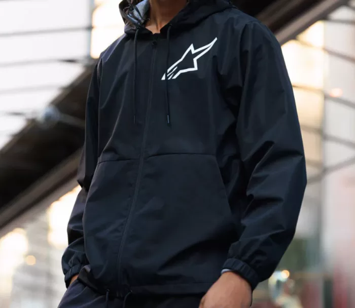 Bunda Alpinestars Speeder Chromium windbreaker black/white