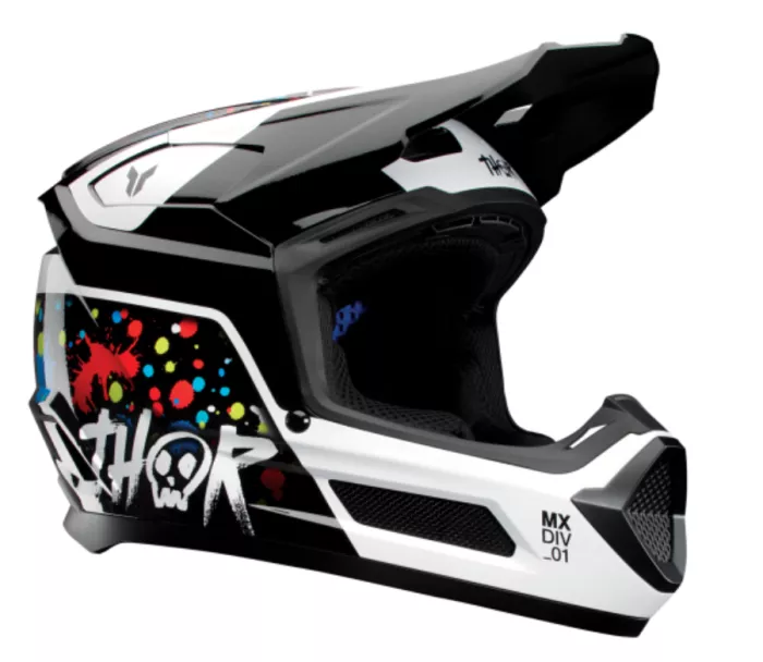 Thor 0111 - 1694 Youth Fleet Splat helma black vel.L