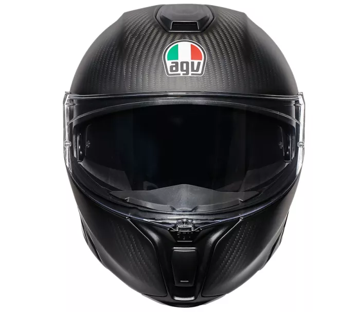 Helma na moto AGV Sportmodular PLK Refractive carb/silv