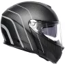 Helma na moto AGV Sportmodular PLK Refractive carb/silv