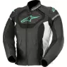 Dámská bunda na motorku Alpinestars Stella Jaws v3 black/white/teal