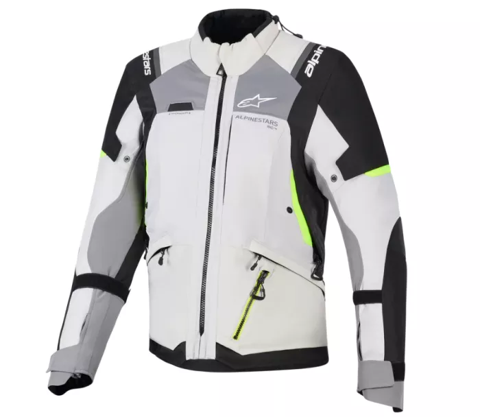 Dámska bunda 2026 Alpinestars Stella Andes V4 Drystar grey/black/yellow fluo