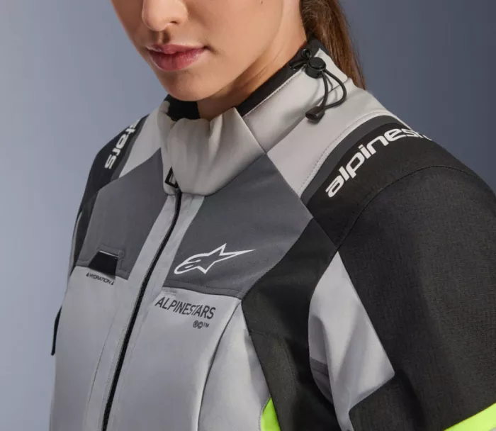 Dámska bunda 2026 Alpinestars Stella Andes V4 Drystar grey/black/yellow fluo