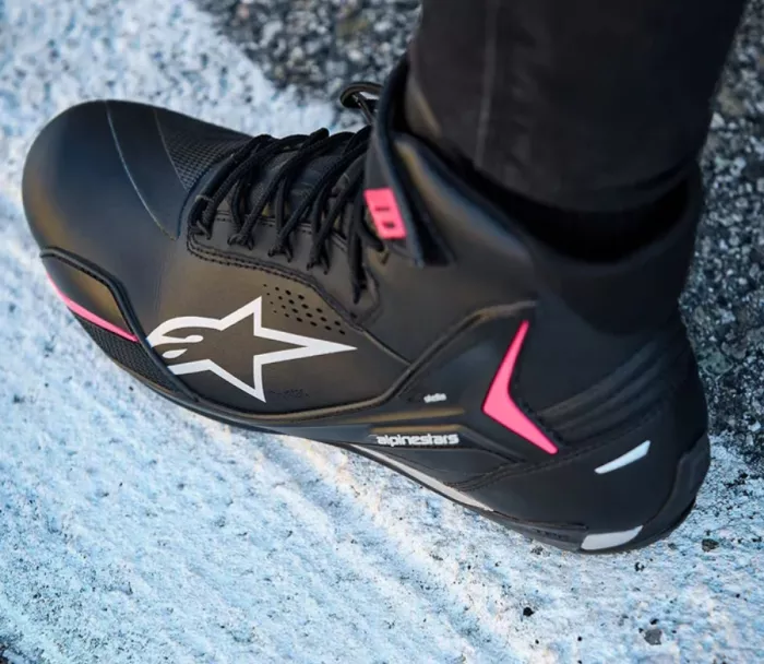 Dámske topánky 2026 Alpinestars Stella Faster-4 Drystar black/grey/coral fluo