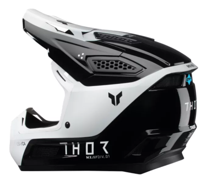 Thor 0111 - 1687 Youth Fleet Storm helma black/white vel. M
