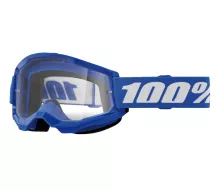 Detské okuliare na motokros 100% strata2 blue goggle clear lens