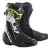 Topánky na motorku Alpinestars SUPERTECH-R Black / White / yellow fluo
