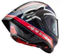 Alpinestars Supertech R10 Team black/carbon red fluo/dark blue matt helmet vel. XL