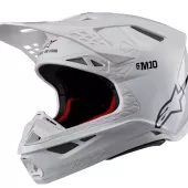 Motokrosová prilba 2026 Alpinestars S-M10 Supertech Solid white/glossy