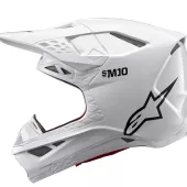 Motokrosová prilba 2026 Alpinestars S-M10 Supertech Solid white/glossy
