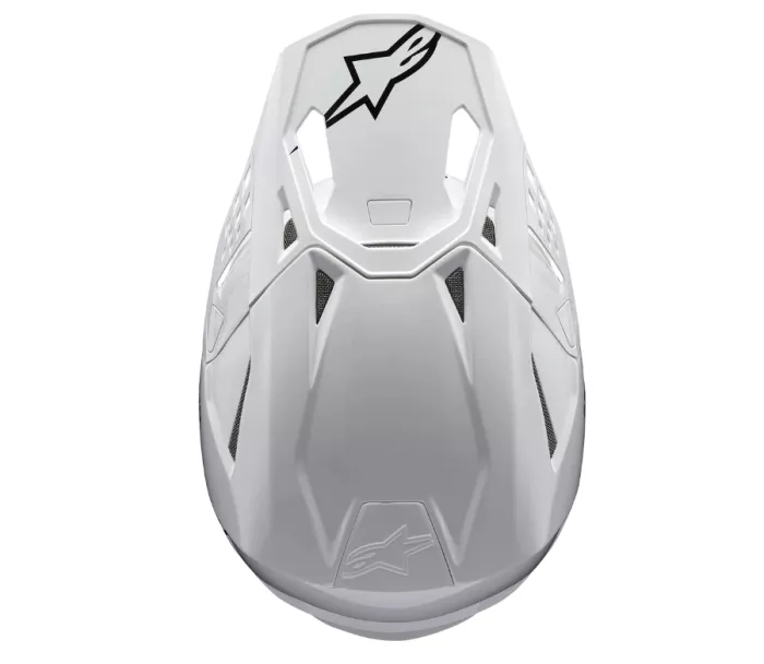 Motokrosová prilba 2026 Alpinestars S-M10 Supertech Solid white/glossy