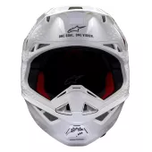 Motokrosová prilba 2026 Alpinestars S-M10 Supertech Solid white/glossy