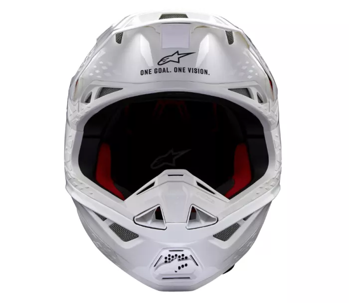 Motokrosová prilba 2026 Alpinestars S-M10 Supertech Solid white/glossy