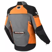 Pánska bunda na moto Macna Synchrone Night Eye grey/orange/black