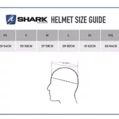 Shark BLK RIDILL 2 BLANK Black vel. M