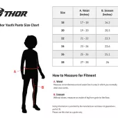 Detské motokrosové nohavice Thor Ridemode Menace red