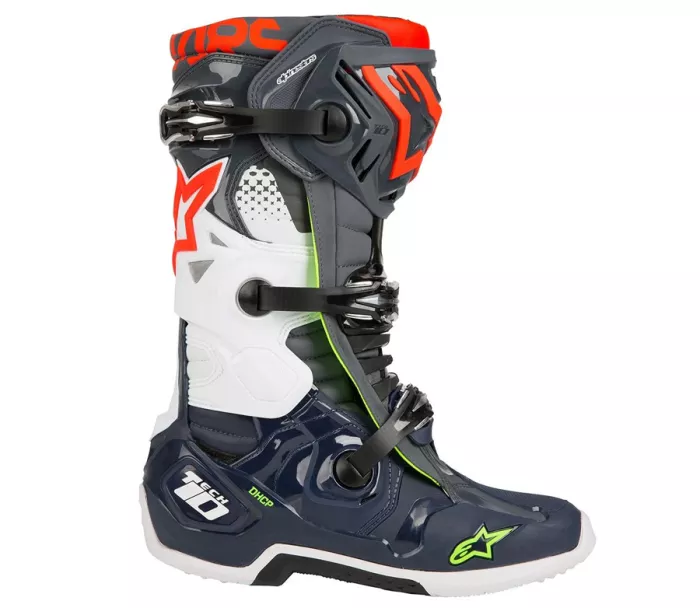 Motokrosové topánky Alpinestars Tech 10 gray / blue / red