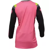 Dámsky motokrosový - enduro dres THOR PULSE RACEWEAR REV CHARCOAL/FLUO PINK
