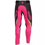 Dámske motokrosové - enduro kalhoty THOR PULSE RACEWEAR REV CHARCOAL/FLUO PINK vel. 5/6