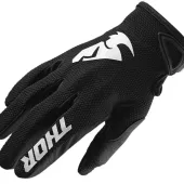 Detské motokrosové rukavice Thor Sector black veľ. M