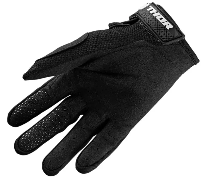 Detské motokrosové rukavice Thor Sector black veľ. M