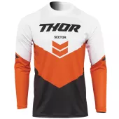 Motokrosový dres Thor Sector Chev dres charcoal/red orange