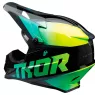 Motokrosová prilba Thor Sector Fader acid / teal
