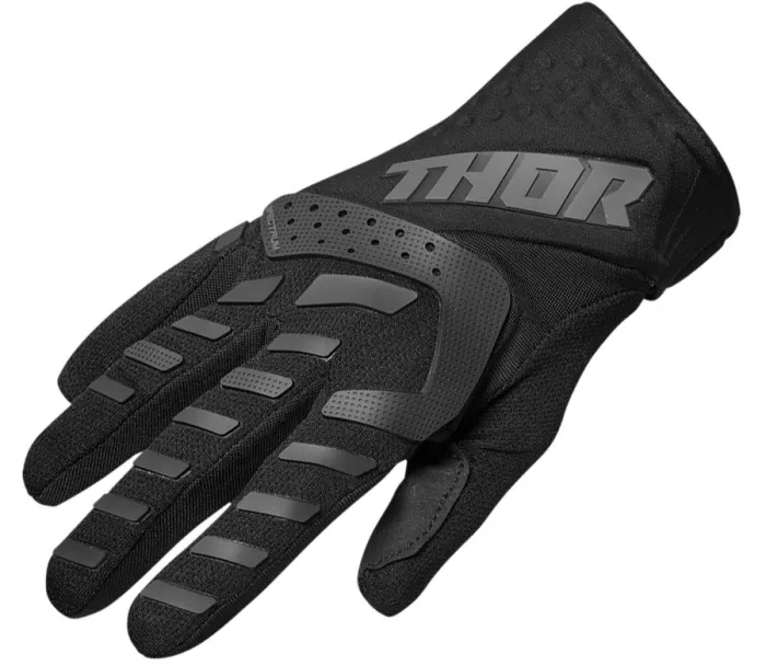 Detské motokrosové rukavice Thor Youth Spectrum black veľ. XS