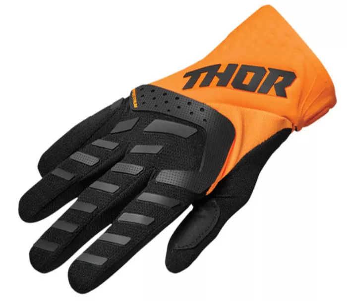 Dětské motokrosové rukavice Thor Youth Spectrum rukavice black/orange vel. M