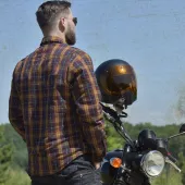 Kevlarová košele na motorku Trilobite Timber 2.0 orange