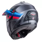Výklopná helma Caberg Tourmax X Sarabe matt gun metal/black/BMW colors