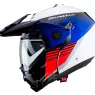 Helma na motorku Caberg TOURMAX TITAN white/blue/red